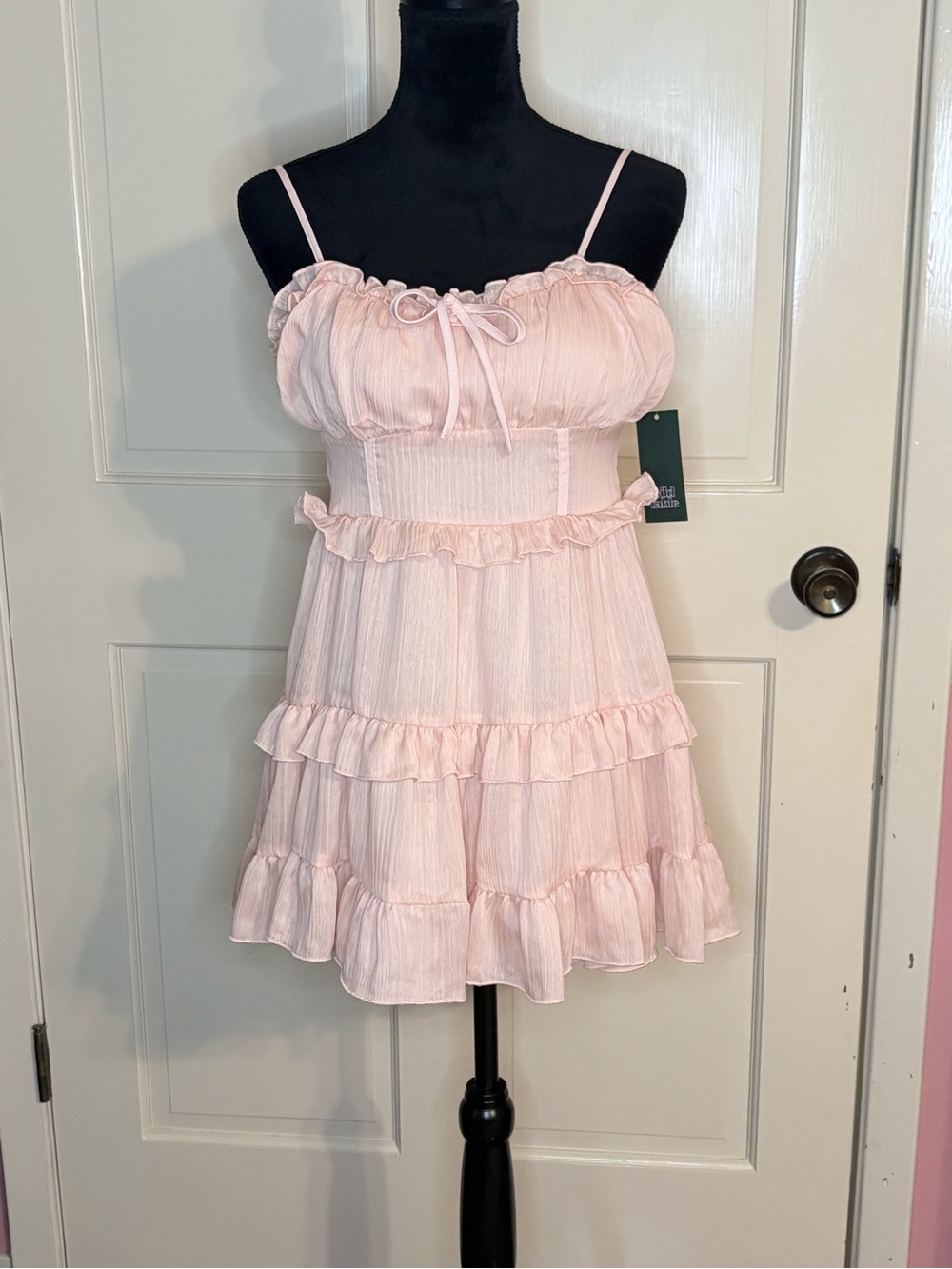 NWT wild fable | Pink Ruffle Mini Dress